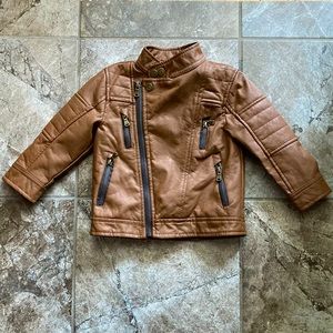 FAUX LEATHER TODDLER JACKET! NWT!